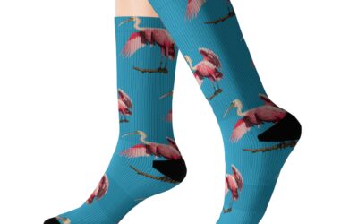 Roseate Spoonbill Sublimation Socks