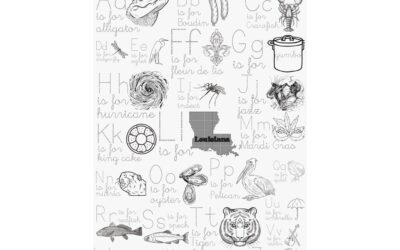 Cajun ABC Nursery Art